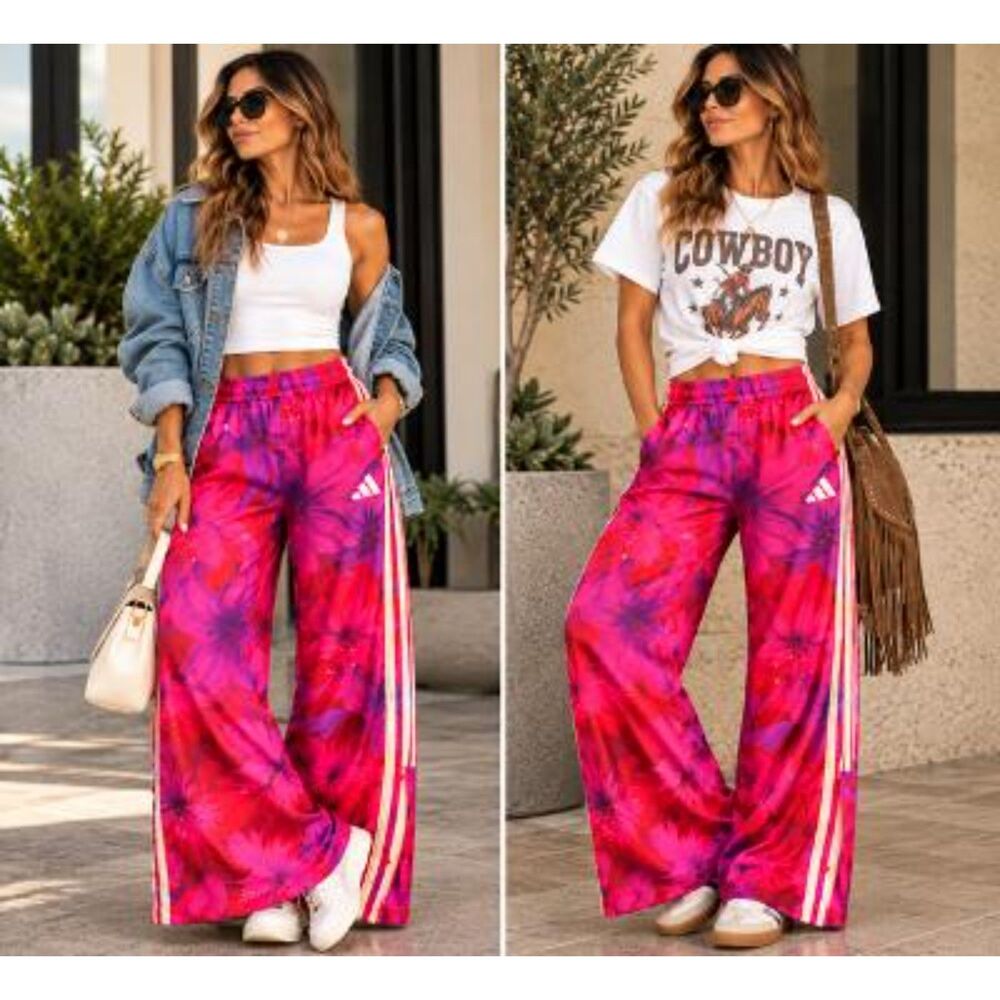 NWT **Discontinued** Adidas x Farm Rio House of Tiro Track Pants -Size L